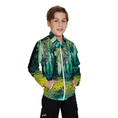 Ai Generated Trees Forest Mystical Forest Nature Art Kids  Windbreaker