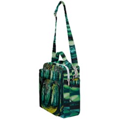 Ai Generated Trees Forest Mystical Forest Nature Art Crossbody Day Bag by Ravend