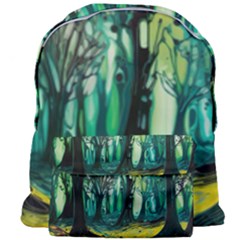 Ai Generated Trees Forest Mystical Forest Nature Art Giant Full Print Backpack by Ravend