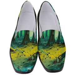 Ai Generated Trees Forest Mystical Forest Nature Art Women s Classic Loafer Heels by Ravend