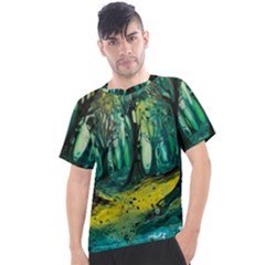 Ai Generated Trees Forest Mystical Forest Nature Art Men s Sport Top by Ravend