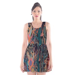 Ai Generated Trees Forest Mystical Forest Nature Scoop Neck Skater Dress