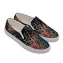 Ai Generated Trees Forest Mystical Forest Nature Women s Canvas Slip Ons View3