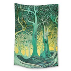 Nature Trees Forest Mystical Forest Jungle Large Tapestry by Ravend