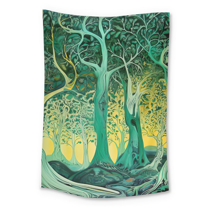 Nature Trees Forest Mystical Forest Jungle Large Tapestry