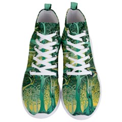 Nature Trees Forest Mystical Forest Jungle Men s Lightweight High Top Sneakers by Ravend