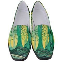 Nature Trees Forest Mystical Forest Jungle Women s Classic Loafer Heels by Ravend