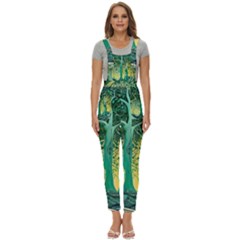 Nature Trees Forest Mystical Forest Jungle Women s Pinafore Overalls Jumpsuit by Ravend