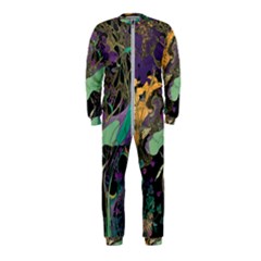 Ai Generated Flowers Trees Forest Mystical Forest Pattern Onepiece Jumpsuit (kids) by Ravend