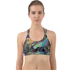 Ai Generated Flowers Trees Forest Mystical Forest Pattern Back Web Sports Bra by Ravend