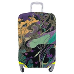 Ai Generated Flowers Trees Forest Mystical Forest Pattern Luggage Cover (medium) by Ravend