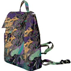 Ai Generated Flowers Trees Forest Mystical Forest Pattern Buckle Everyday Backpack by Ravend