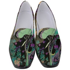 Ai Generated Flowers Trees Forest Mystical Forest Pattern Women s Classic Loafer Heels by Ravend