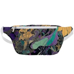 Ai Generated Flowers Trees Forest Mystical Forest Pattern Waist Bag  by Ravend