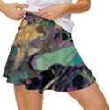 Ai Generated Flowers Trees Forest Mystical Forest Pattern Women s Skort View3