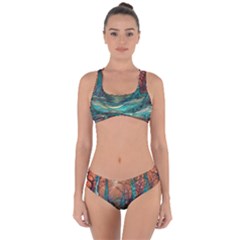 Ai Generated Tree Forest Mystical Forest Nature Criss Cross Bikini Set