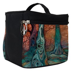 Ai Generated Tree Forest Mystical Forest Nature Make Up Travel Bag (small) by Ravend