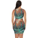 Ai Generated Tree Forest Mystical Forest Nature Draped Bodycon Dress View4