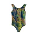 Forest Trees Leaves Fall Autumn Nature Sunshine Kids  Frill Swimsuit View1