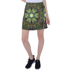 Fractal-fantasy-design-background- Tennis Skirt by Vaneshart