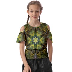 Fractal-fantasy-design-background- Kids  Butterfly Cutout Tee by Vaneshart