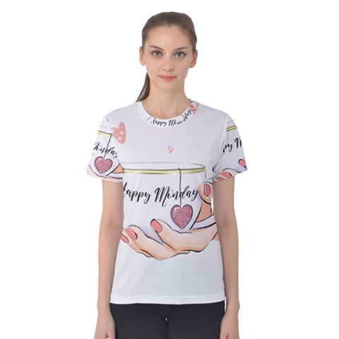 Happy Monday Women s Cotton Tee by SychEva