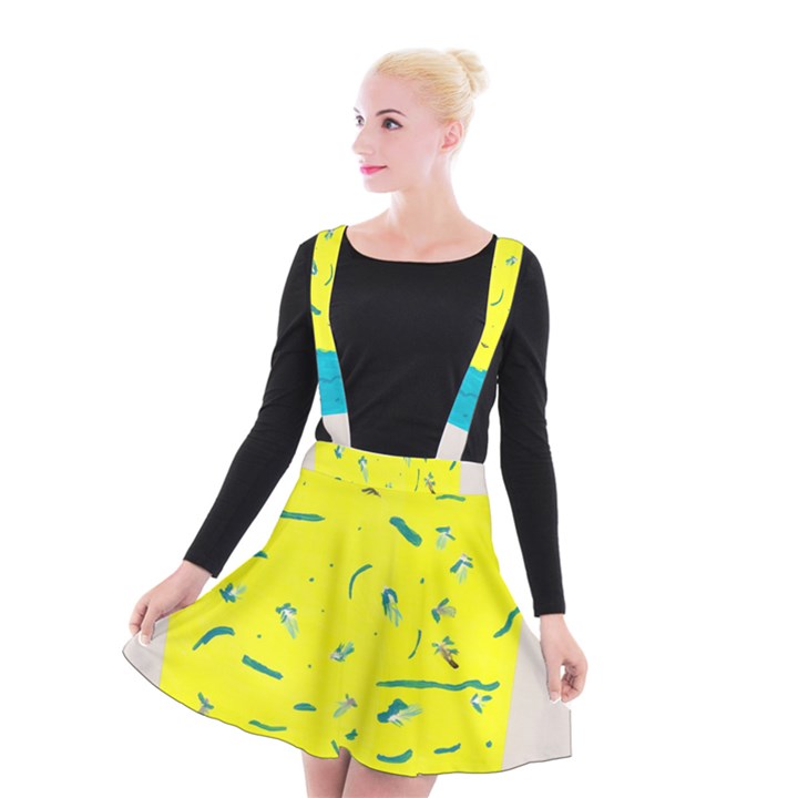 Summer Fun Suspender Skater Skirt