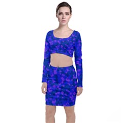 Cold Colorful Geometric Abstract Pattern Top And Skirt Sets by dflcprintsclothing