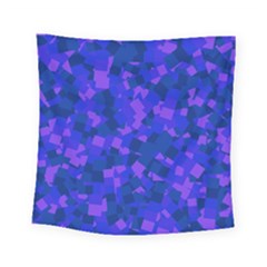 Cold Colorful Geometric Abstract Pattern Square Tapestry (small) by dflcprintsclothing