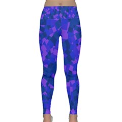 Cold Colorful Geometric Abstract Pattern Lightweight Velour Classic Yoga Leggings by dflcprintsclothing