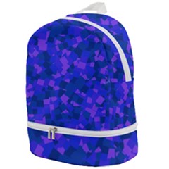 Cold Colorful Geometric Abstract Pattern Zip Bottom Backpack by dflcprintsclothing