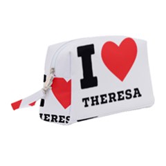 I Love Theresa Wristlet Pouch Bag (medium) by ilovewhateva