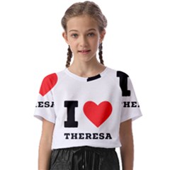 I Love Theresa Kids  Basic Tee by ilovewhateva