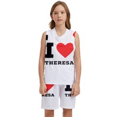 I Love Theresa Kids  Basketball Mesh Set by ilovewhateva