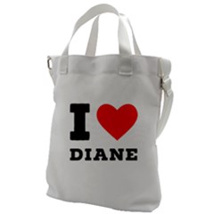 I Love Diane Canvas Messenger Bag by ilovewhateva