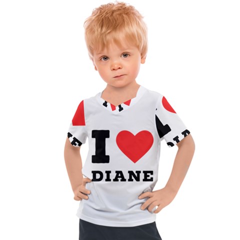 I Love Diane Kids  Sports Tee by ilovewhateva