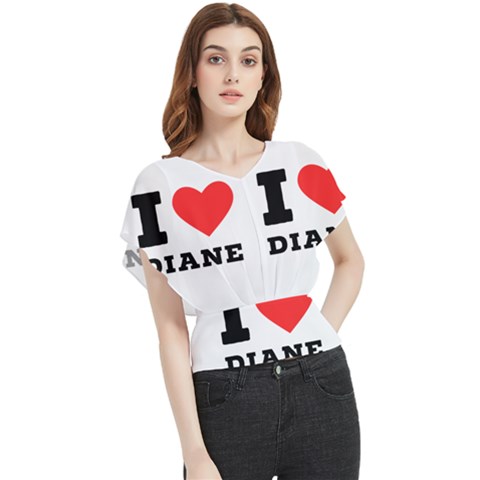 I Love Diane Butterfly Chiffon Blouse by ilovewhateva