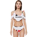 I love diane Ruffle Edge Tie Up Bikini Set	 View1