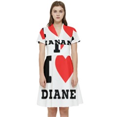 I Love Diane Short Sleeve Waist Detail Dress by ilovewhateva