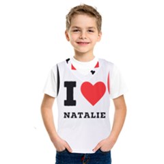 I Love Natalie Kids  Basketball Tank Top by ilovewhateva