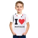 I love natalie Kids  Basketball Tank Top View1