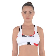 I Love Natalie Cross Back Sports Bra by ilovewhateva