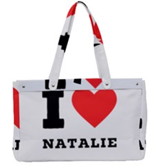 I Love Natalie Canvas Work Bag by ilovewhateva