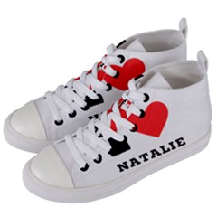 I Love Natalie Women s Mid-top Canvas Sneakers by ilovewhateva