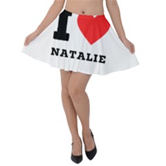 I Love Natalie Velvet Skater Skirt