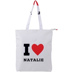 I Love Natalie Double Zip Up Tote Bag by ilovewhateva