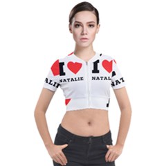 I Love Natalie Short Sleeve Cropped Jacket by ilovewhateva