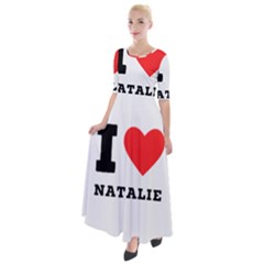 I Love Natalie Half Sleeves Maxi Dress by ilovewhateva