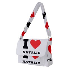 I Love Natalie Full Print Messenger Bag (m) by ilovewhateva