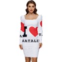 I love natalie Women Long Sleeve Ruched Stretch Jersey Dress View1